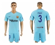 Barcelona #3 Pique Away Soccer Club