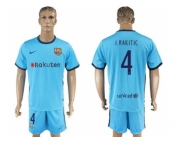 Barcelona #4 I.Rakitic Away Soccer Club Jerse