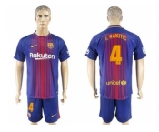 Barcelona #4 I.Rakitic Home Soccer Club Jersey