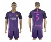 Barcelona #5 Busquets Away Soccer Club Jerseys
