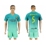 Barcelona #5 Busquets Sec Away Soccer Club Jersey