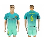 Barcelona #6 Aleix Vidal Sec Away Soccer Club Jersey