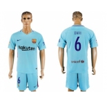 Barcelona #6 Xavi Away Soccer Club Jersey.