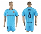 Barcelona #6 Xavi Away Soccer Club Jersey.