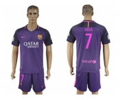 Barcelona #7 Arda Away Soccer Club Jerseys.