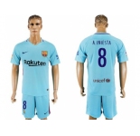 Barcelona #8 A.Iniesta Away Soccer Club Jersey.