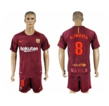 Barcelona #8 A.Iniesta Sec Away Soccer Club Jersey