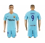 Barcelona #9 Suarez Away Soccer Club Jers