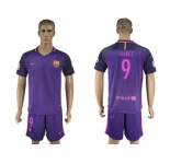 Barcelona #9 Suarez Away Soccer Club Jerse