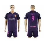 Barcelona #9 Suarez Away Soccer Club Jerseys