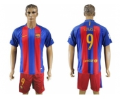 Barcelona #9 Suarez Home Soccer Club Jerseyss