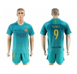 Barcelona #9 Suarez Sec Away Soccer Club Jerseys