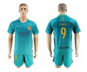 Barcelona #9 Suarez Sec Away Soccer Club Jerseys