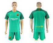 Barcelona Blank Green Goalkeeper Soccer Club Jersey