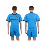 Barcelona Blank Sec Away Soccer Club Jersey
