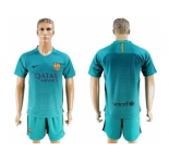 Barcelona Blank Sec Away Soccer Club Jerseys