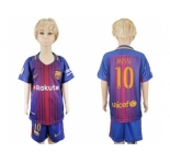 Barcelona #10 Messi Home Kid Soccer Club Jerse