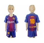 Barcelona #10 Messi Home Kid Soccer Club Jersey.