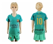 Barcelona #10 Messi Sec Away Kid Soccer Club Jersey