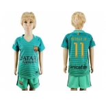Barcelona #11 Neymar Jr Sec Away Kid Soccer Club Jersey