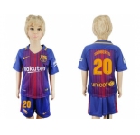 Barcelona #20 Sroberto Home Kid Soccer Club