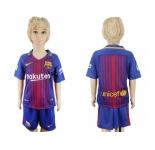 Barcelona Blank Home Kid Soccer Club Jersey.