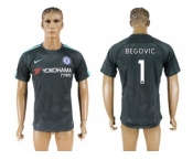 Chelsea #1 Begovic Black Soccer Club Jersey