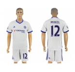 Chelsea #12 Mikel White Soccer Club Jersey