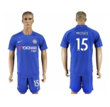 Chelsea #15 Moses Home Soccer Club Jersey