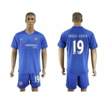 Chelsea #19 Diego Costa Home Soccer Club Jers