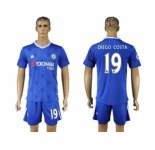 Chelsea #19 Diego Costa Home Soccer Club Jerseys