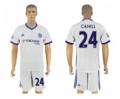 Chelsea #24 Cahill White Soccer Club Jersey