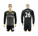 Chelsea #26 Terry Sec Away Long Sleeves Soccer Club Jersey