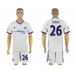 Chelsea #26 Terry White Soccer Club Jersey