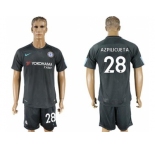 Chelsea #28 Azpilicueta Black Soccer Club Jersey
