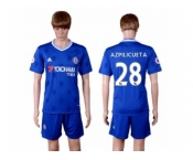 Chelsea #28 Azpilicueta Home Soccer Club Jerse