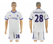 Chelsea #28 Azpilicueta White Soccer Club Jersey