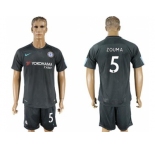 Chelsea #5 Zouma Black Soccer Club Jersey
