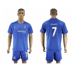 Chelsea #7 Kante Home Soccer Club Jerseys.