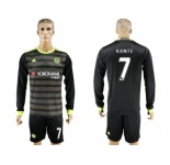 Chelsea #7 Kante Sec Away Long Sleeves Soccer Club Jersey