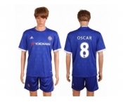 Chelsea #8 Oscar Home Soccer Club Jersey