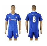 Chelsea #8 Oscar Home Soccer Club Jerseys.