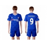 Chelsea #9 Falcao Home Soccer Club Jerse