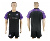 Chelsea Blank Black Goalkeeper Soccer Club Jerseyss