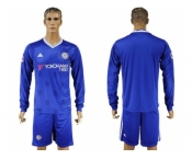 Chelsea Blank Home Long Sleeves Soccer Club Jersey