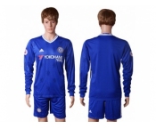 Chelsea Blank Home Long Sleeves Soccer Club Jerseys