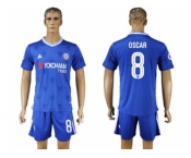 helsea #8 Oscar UEFA Champions League Home Soccer Club Jersey