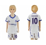 Chelsea #10 Hazard White Kid Soccer Club Jersey