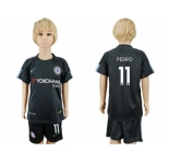 Chelsea #11 Pedro Sec Away Kid Soccer Club Jersey