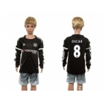 Chelsea #8 Oscar SEC Away Long Sleeves Kid Soccer Club Jersey